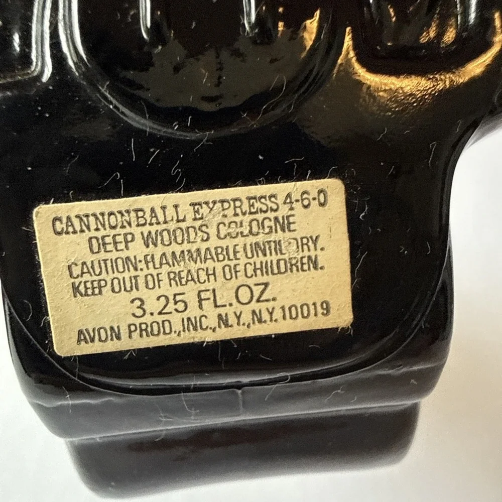Vtg 1970s Avon Cannonball Express 4-6-0 Train Locomotive Decanter FULL W/Box
